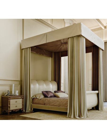 Luxurious bed with canopy