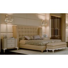 Queen and King Sized Beds Luxurious bed with Tall and tufted headboard