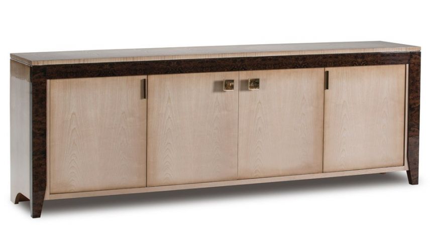 Breakfronts & China Cabinets ALAQUAS COLLECTION. TRANSITIONAL BREAKFRONT
