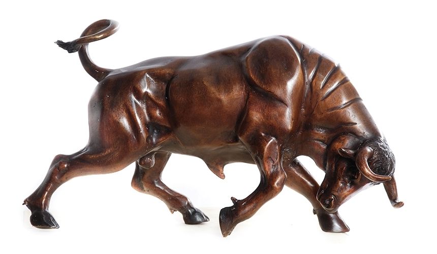 Decorative Accessories Statues Home Accessories Bronze Charging Bull