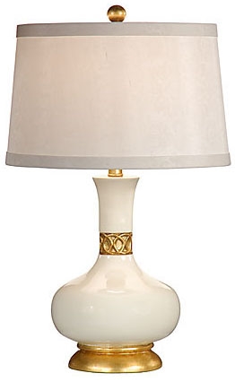 Decorative Accessories White-Gold Elegant Urn Lamp