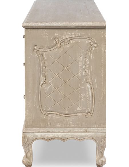 LUXURY BEDROOM FURNITURE Light Grey French Chest