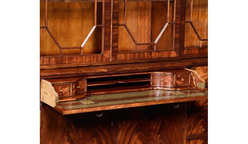 Bookcases Crotch Mahogany Bookcase Breakfront. Elegant Style