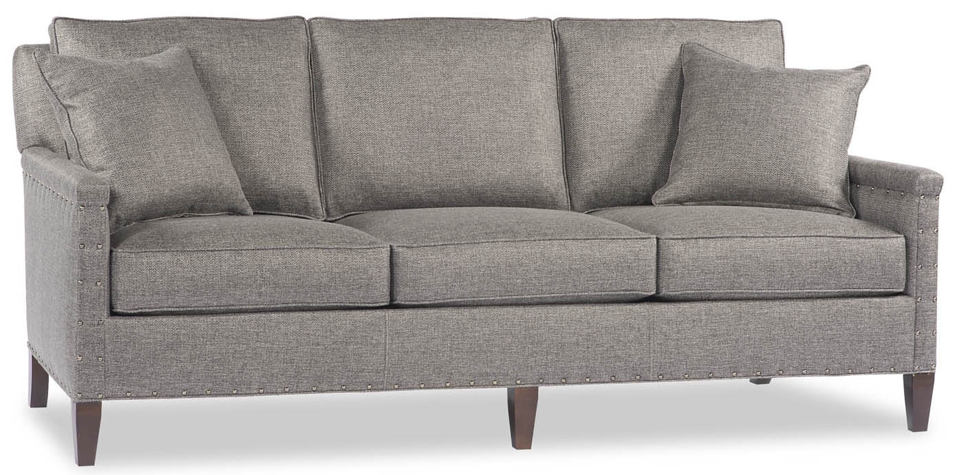 Luxury Leather & Upholstered Furniture Sleek Grey Sofa