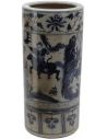 Decorative Accessories Ceramic Umbrella Stand in Blue & White