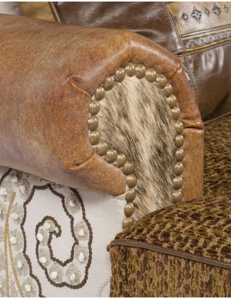 Luxury Leather & Upholstered Furniture Western style chaise or double chair.