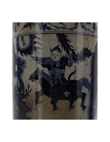 Decorative Accessories Ceramic Umbrella Stand in Blue & White