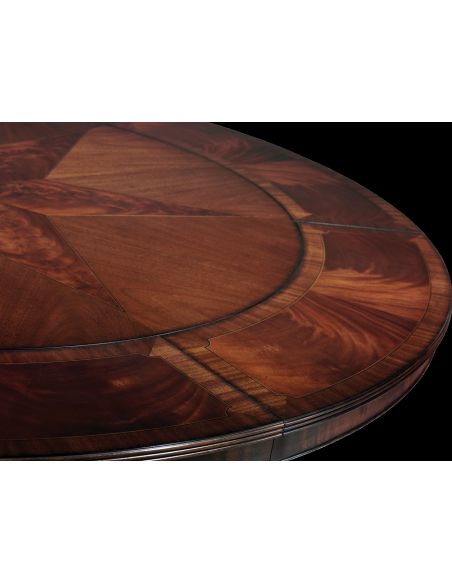 Luxury dining room furniture round table