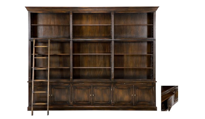 Bookcases Royal Library Cabinet Antq Oak Ebony