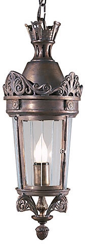 Decorative Accessories Glass Crowned Lantern