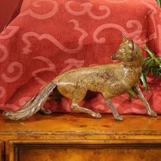 Decorative Accessories High Quality furniture Yellow Bronze Fox