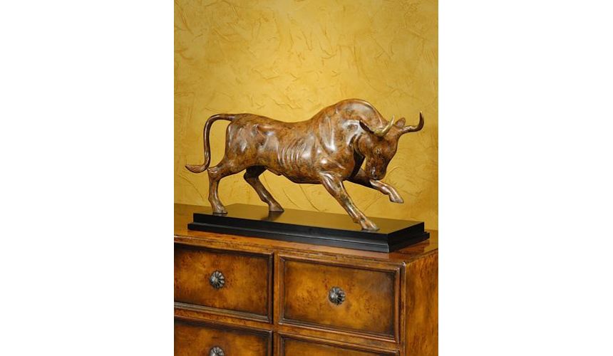 Decorative Accessories High Quality furniture Yellow Bronze Big Bull