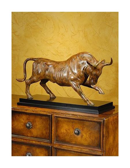 High Quality furniture Yellow Bronze Big Bull