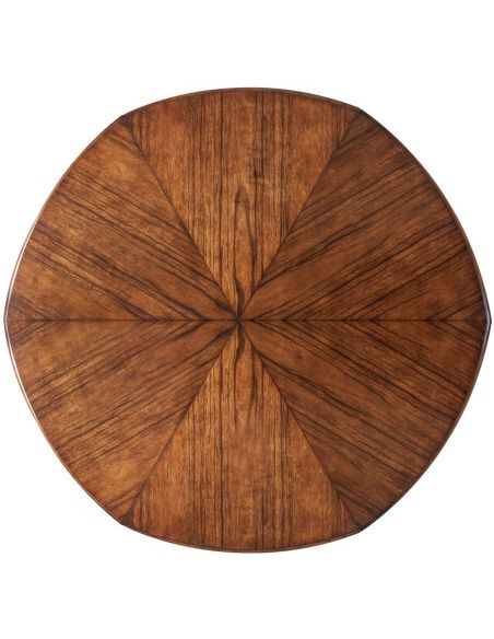 Dining Tables Jupe table transitional style with Paldao veneer top.