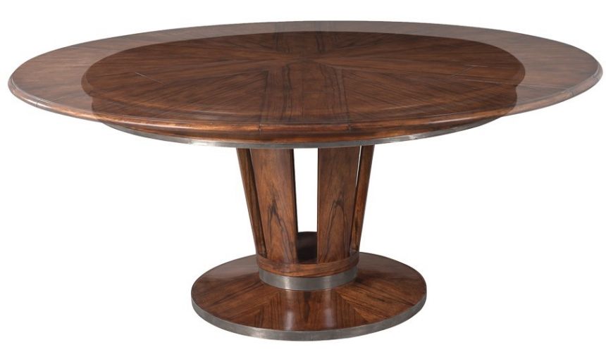 Dining Tables Jupe table transitional style with Paldao veneer top.