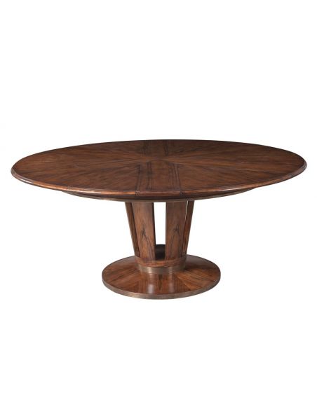 Jupe table transitional style with Paldao veneer top 84