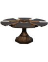 Dining Tables 70 round to round extending table with self storing leaves