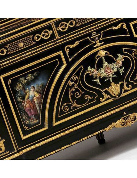 Breakfronts & China Cabinets Breakfront from our European hand painted collection. 6987