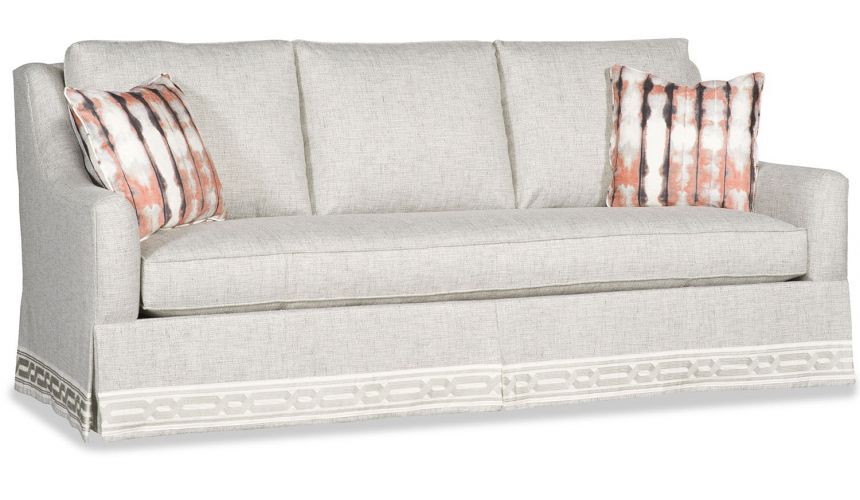 SOFA, COUCH & LOVESEAT Transitional sofa with nicly detailed skirt