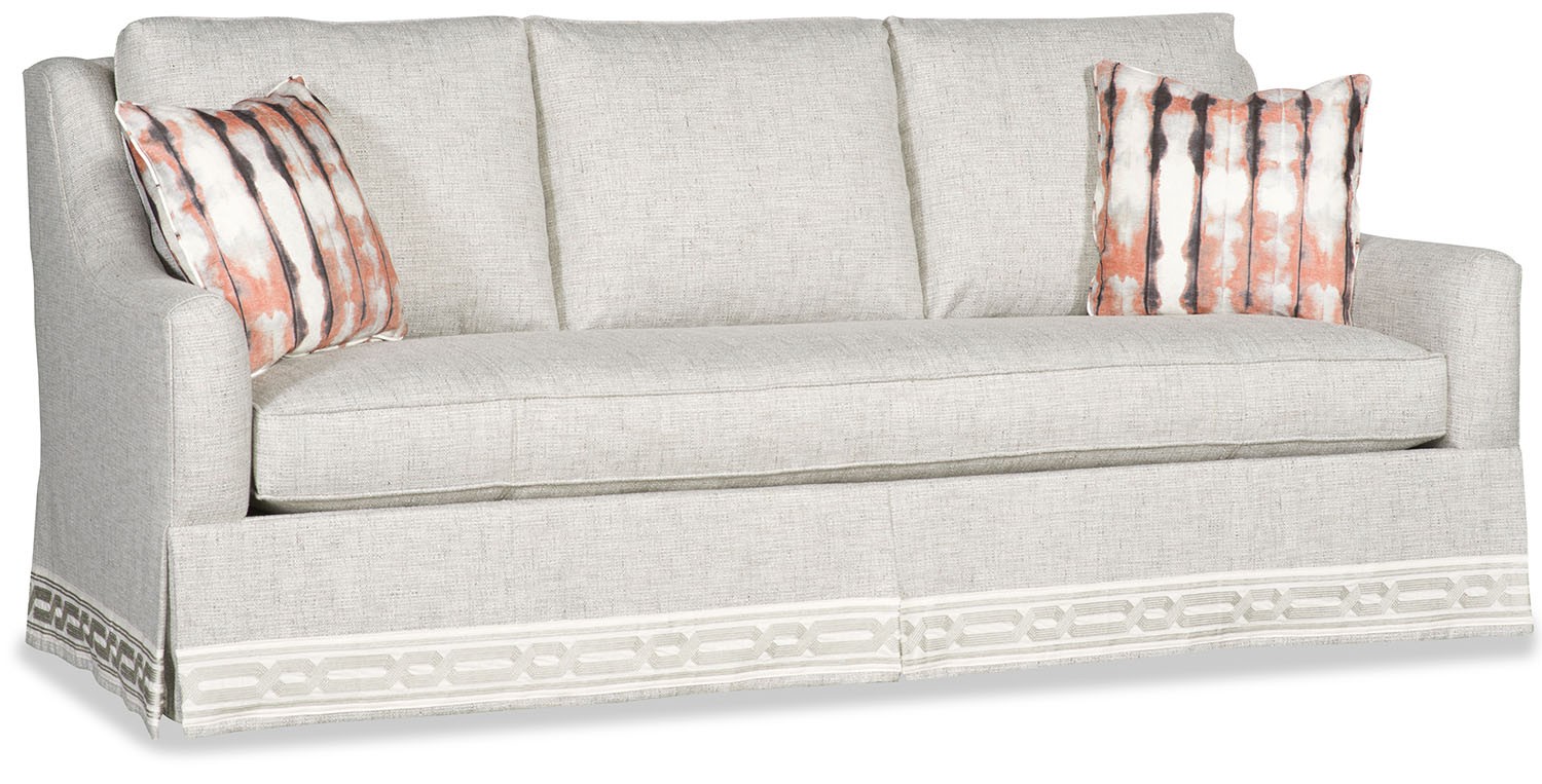 SOFA, COUCH & LOVESEAT Transitional sofa with nicly detailed skirt