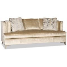 SOFA, COUCH & LOVESEAT Fancy and Plush Gold Sofa