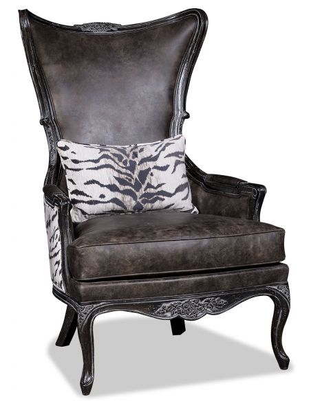 Elegant Charcoal Arm Chair