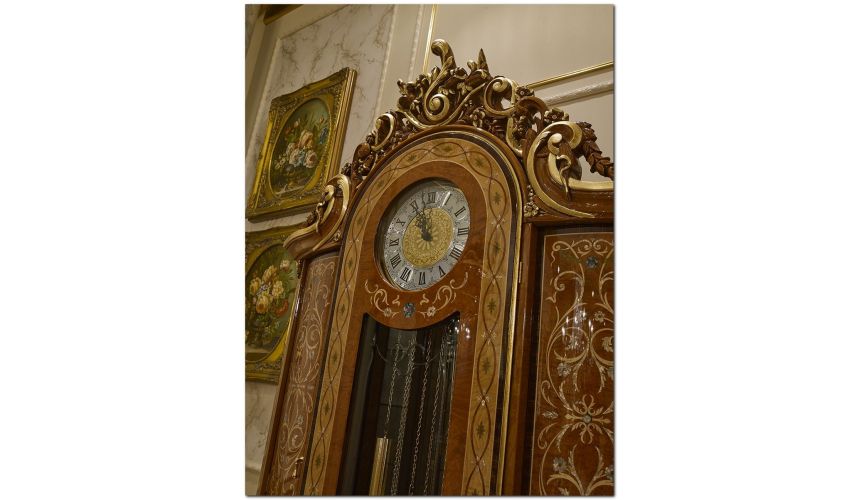 Display Cabinets and Armories Royal and Luxurious Grandfather Clock from our Venetian modern classic collection 7016