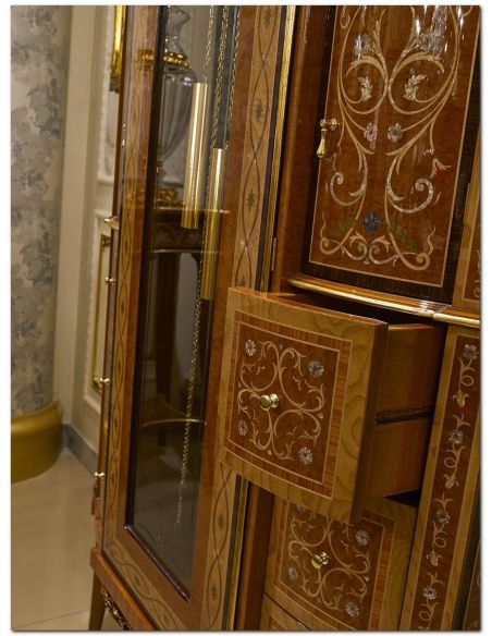 Display Cabinets and Armories Royal and Luxurious Grandfather Clock from our Venetian modern classic collection 7016