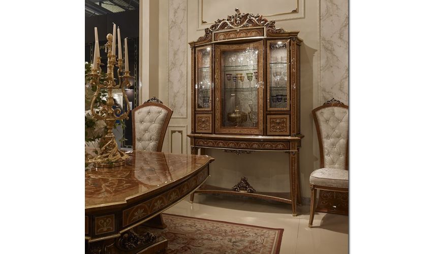 Upscale Bar Furniture Royal and Elegant Bar Cabinet from our Venetian modern classic collection 7024