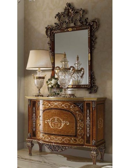 Royal and Luxurious Cabinet and Mirror from our Venetian modern classic collection 7027