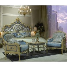 CHAIRS, Leather, Upholstered, Accent Royal Cinderella Master Bedroom Set from our Venetian modern classic collection 7032 2