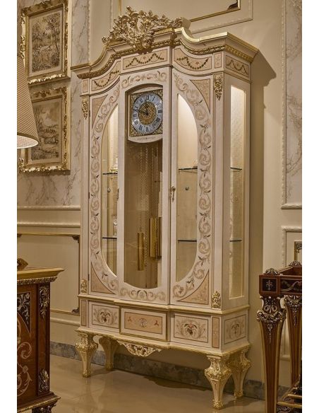 Angelic Grandfather Clock and Showcase Cabinet from our Venetian modern classic collection 7019
