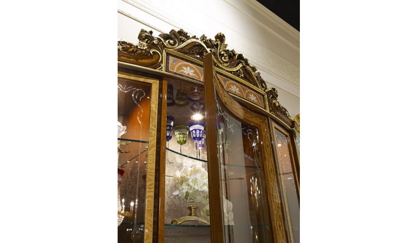 Upscale Bar Furniture Royal and Elegant Bar Cabinet from our Venetian modern classic collection 7024