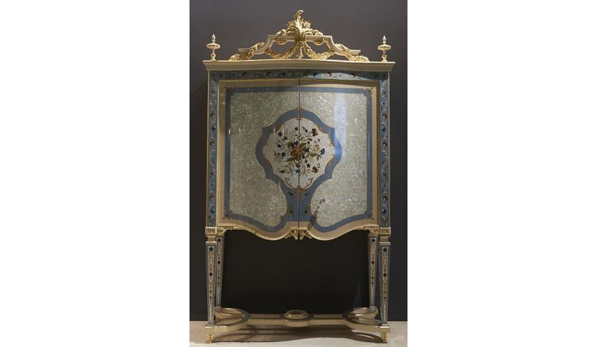 Upscale Bar Furniture Palatial Fairytale Cocktail Cabinet from our Venetian modern classic collection 7038