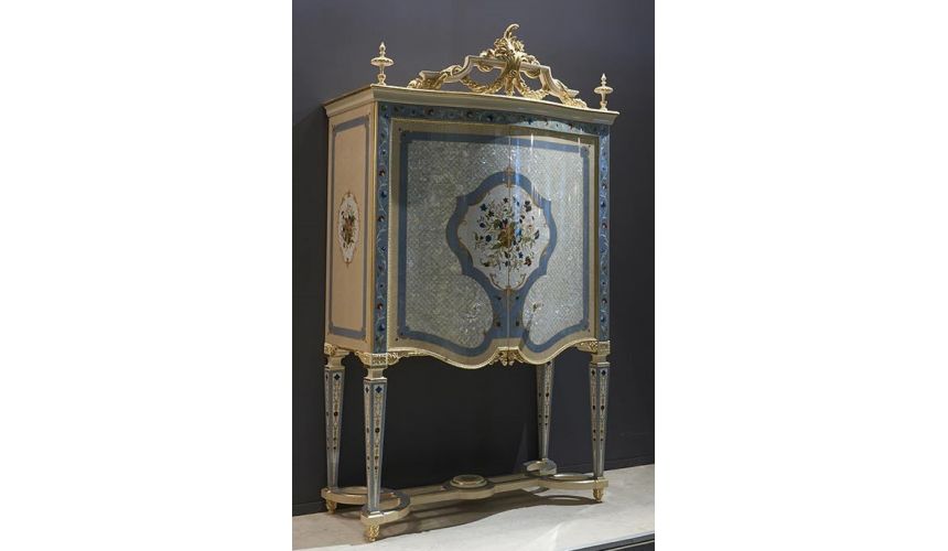 Upscale Bar Furniture Palatial Fairytale Cocktail Cabinet from our Venetian modern classic collection 7038