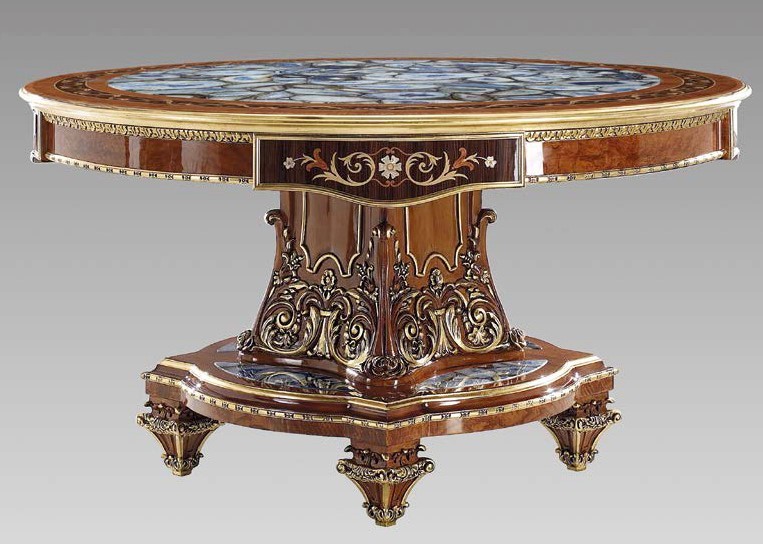 Foyer and Center Tables Sophisticated Admiral Geode Foyer Table Top​ Modern ​Classics Collection 7041
