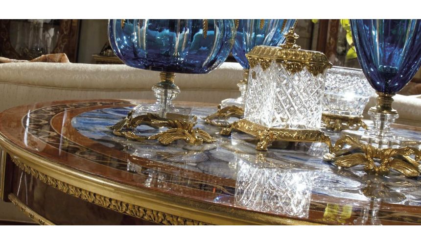 Foyer and Center Tables Sophisticated Admiral Geode Foyer Table Top Modern Classics Collection 7041