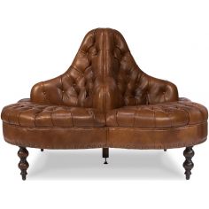 Luxury Leather & Upholstered Furniture Round 4 Seater Lobby Sofa