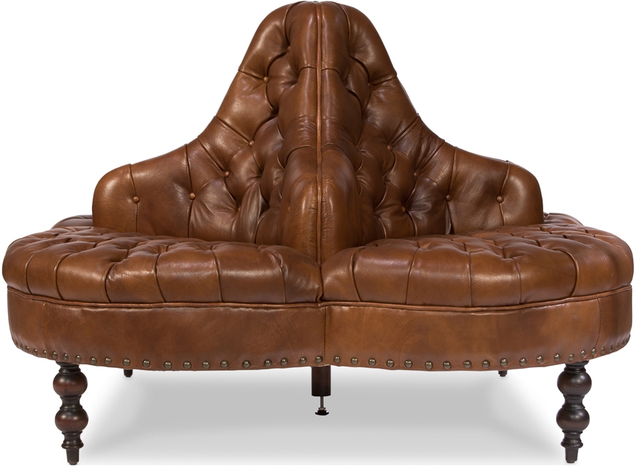 Luxury Leather & Upholstered Furniture Round 4 Seater Lobby Sofa