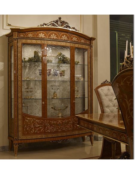 Grand and Luxurious Large Glass Display Case from our Venetian modern classic collection 7043