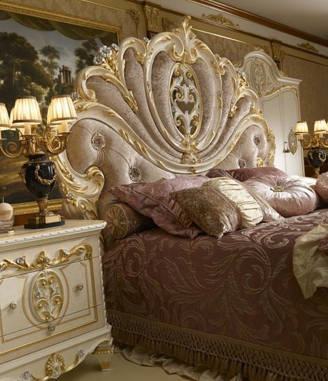 Queen and King Sized Beds Angelic Mother of Pearl Bed Backboard from our Venetian modern classic collection 7046