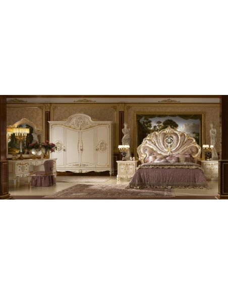 Queen and King Sized Beds Angelic Mother of Pearl Bed Backboard from our Venetian modern classic collection 7046