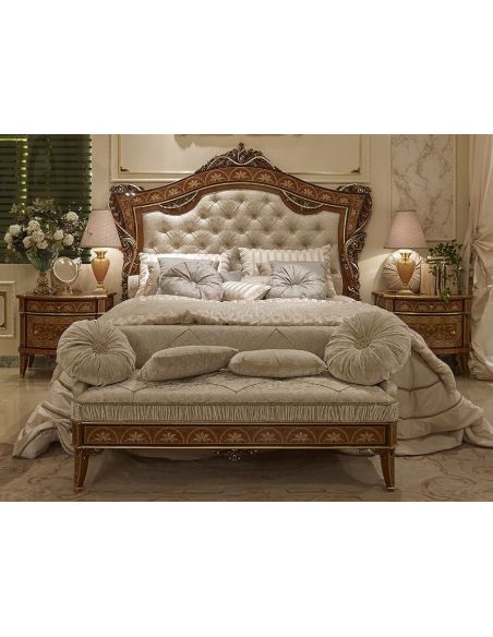 Silver Pearl Master Bed from our Venetian modern classic collection 7047