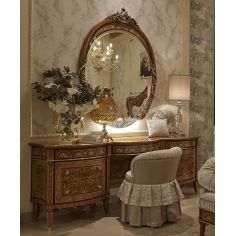 Dressing Vanities & Furnishings Extravagant High End Vanity and Mirror Set from our Venetian modern classic collection 7054