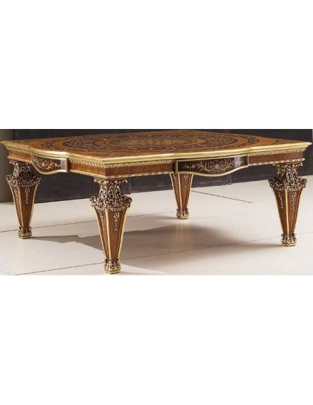 Luxurious Dark Chocolate Swirl Accent Table from our Venetian modern classic collection 7059