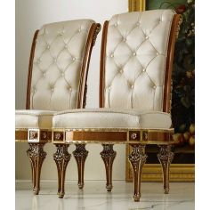 Dining Chairs Royal High End Ivory Dining Chair from our Venetian modern classic collection 7060