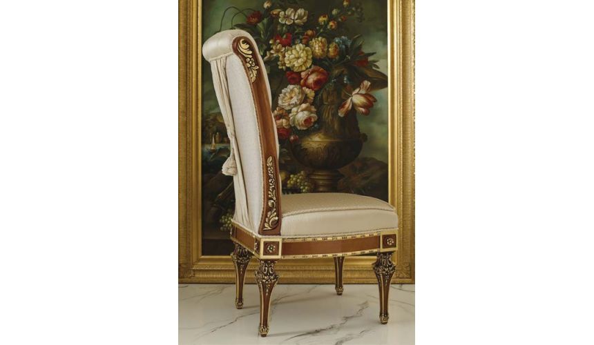 Dining Chairs Royal High End Ivory Dining Chair from our Venetian modern classic collection 7060