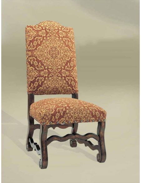 Rustic Luxury Leather Furniture Red Side Chair