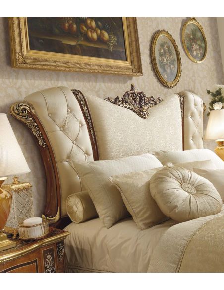 Queen and King Sized Beds Golden Angel Bedroom Set from our Venetian modern classic collection 7064