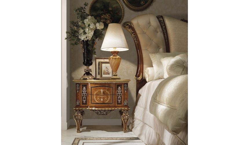 Queen and King Sized Beds Golden Angel Bedroom Set from our Venetian modern classic collection 7064